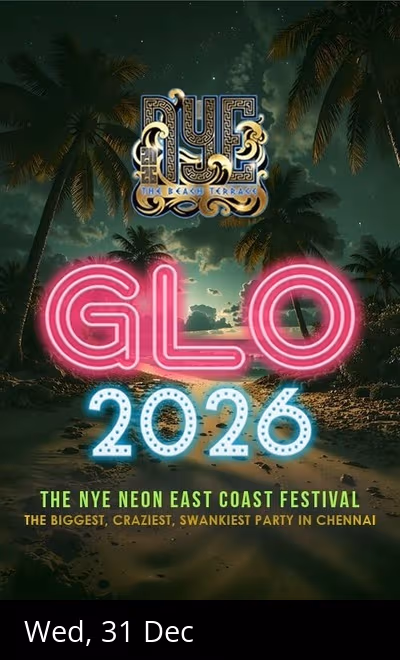GLO NYE 2026 Party at The Beach Terrace ECR