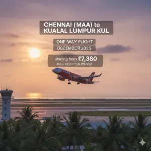 Chennai to Kuala Lumpur Flight Ticket Price [December 5-31, 2025]