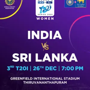 IND Vs SL Womens 3rd T20 Greenfield International Stadium Thiruvananthapuram KL Tickets