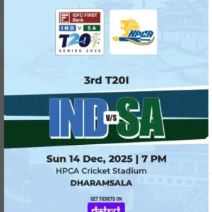 IND vs SA 3rd T20 Dharamshala Ticket Price