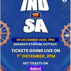 Ind Vs SA 1st T20I Cuttack Tickets