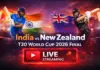 T20 WC 2026 Final IND vs NZ Live Streaming When and Where to Watch