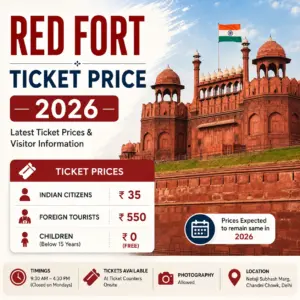 Red fort Ticket Price